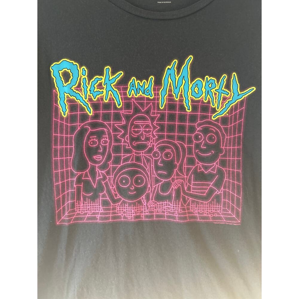 Rick and Morty Graphic T Shirt Black Adult Size SP